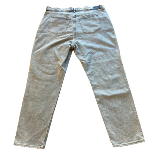 NWT Abercrombie & Fitch The Dad High Rise Curve Love Button Fly Jeans Sz 35 20L - Picture 9 of 10